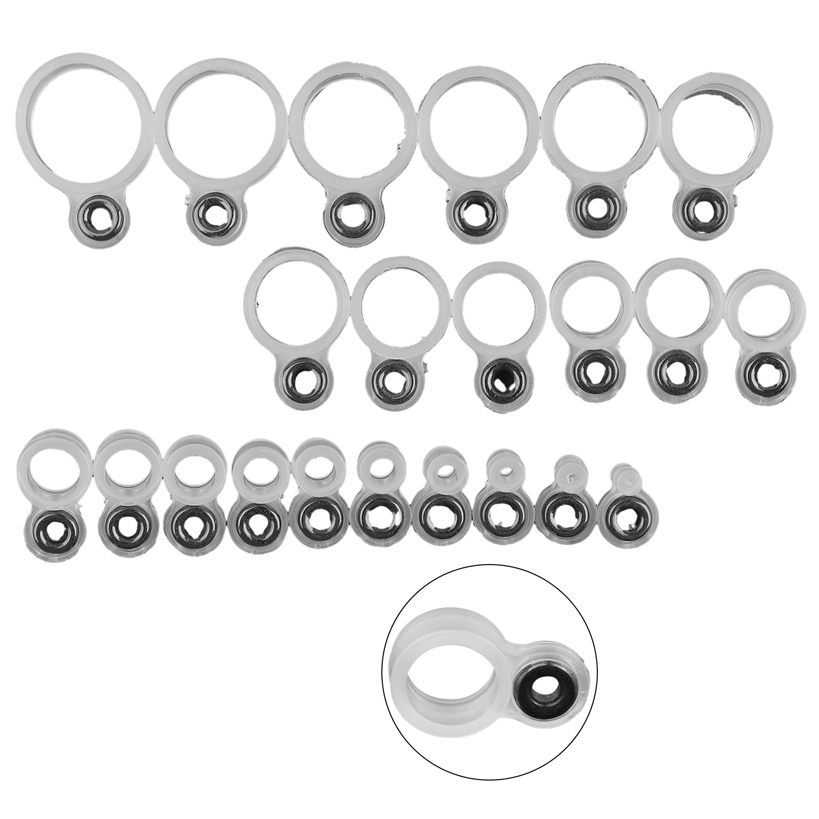 Fishing Rod Repair Kit - 14/22Pcs Fishing Rod Eyelet Repair Kit