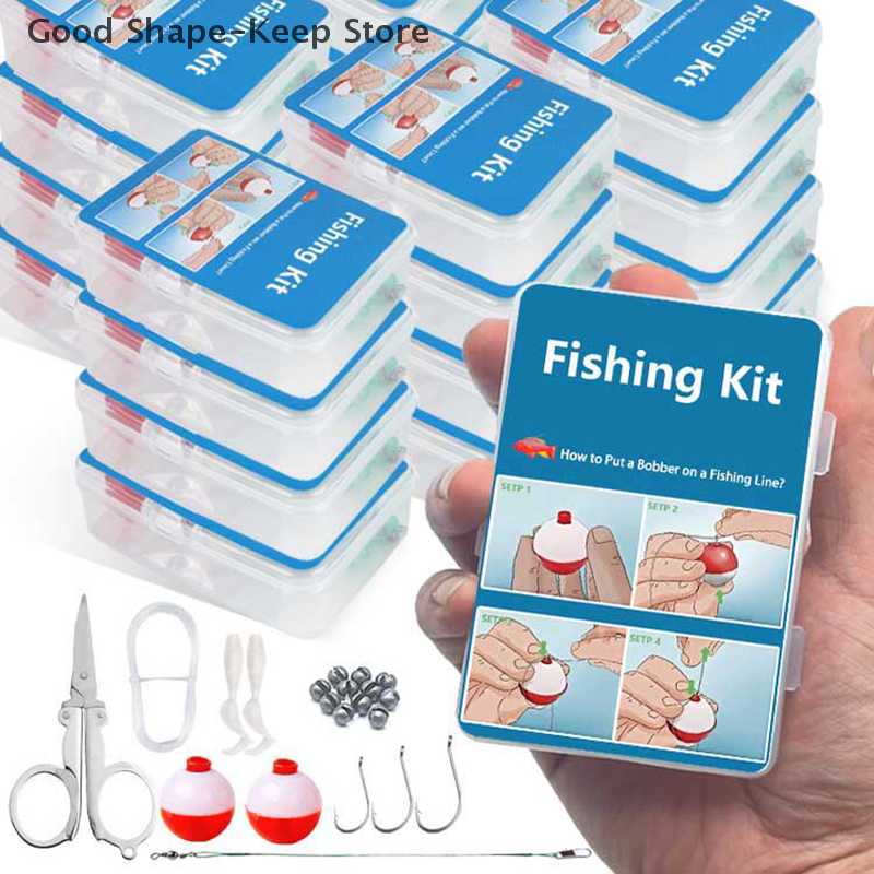 Fishing Rod Building Kit - 24Pcs Emergency Fishing Kit Portable Mini