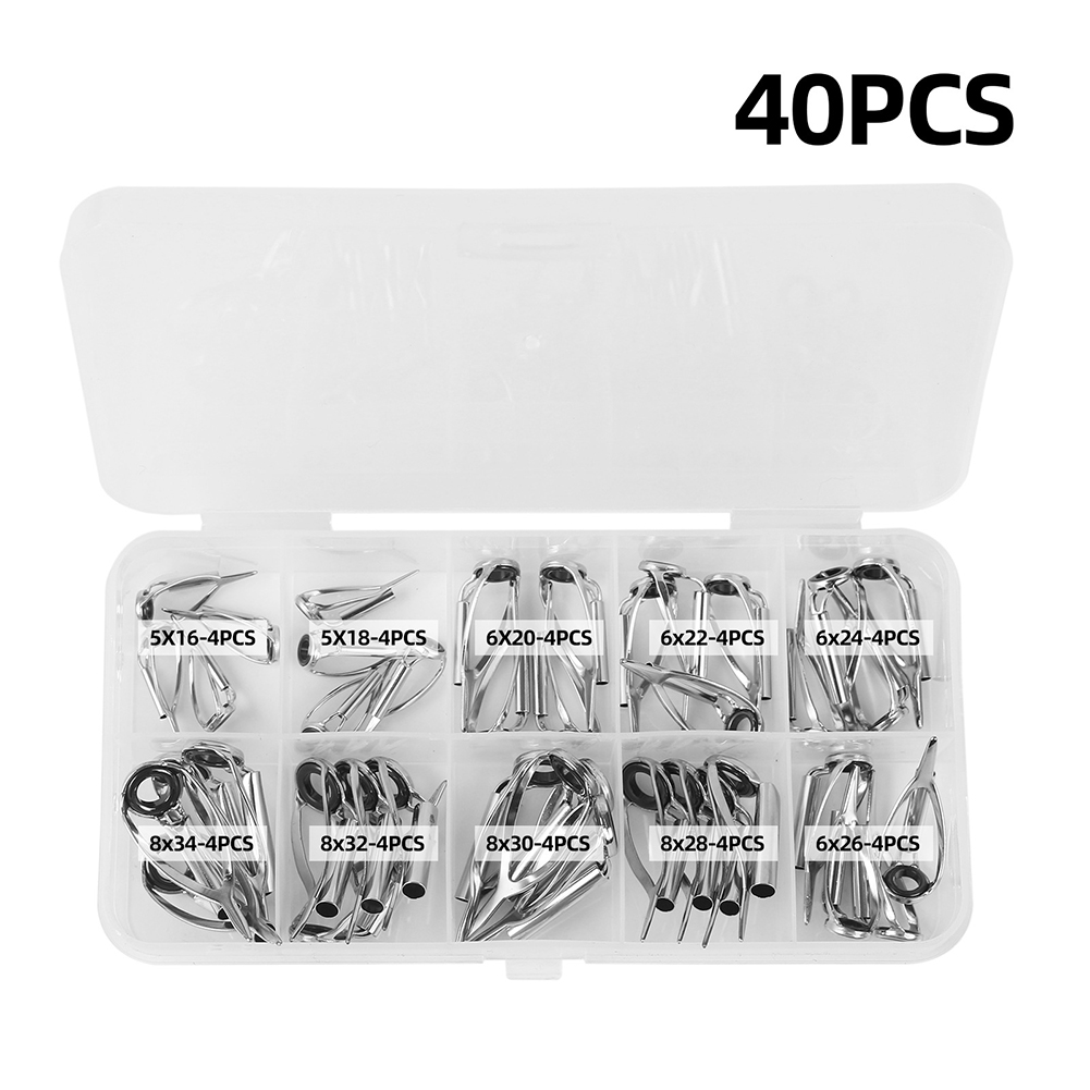 10/40pcs Fishing Rod Guide Rin - đánh giá và giá Fishing Rod Tip Replacement