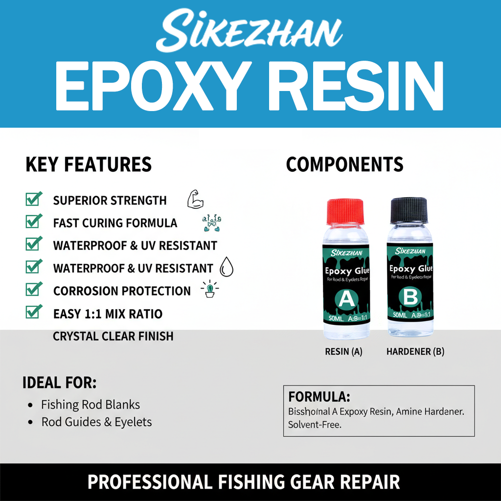 AB Epoxy 1:1 for Fishing Rod R - đánh giá và giá Fishing Rod Repair Kit