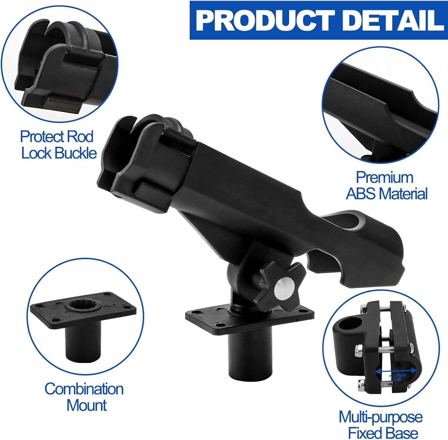 2 Pack Fishing Rod Holder with - đánh giá và giá Fishing Rod Boat