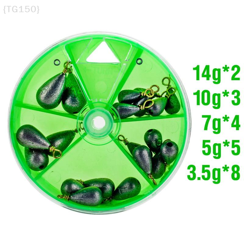 【TG150】22Pcs/Box Fishing Bait  - đánh giá và giá Fishing Rod Case
