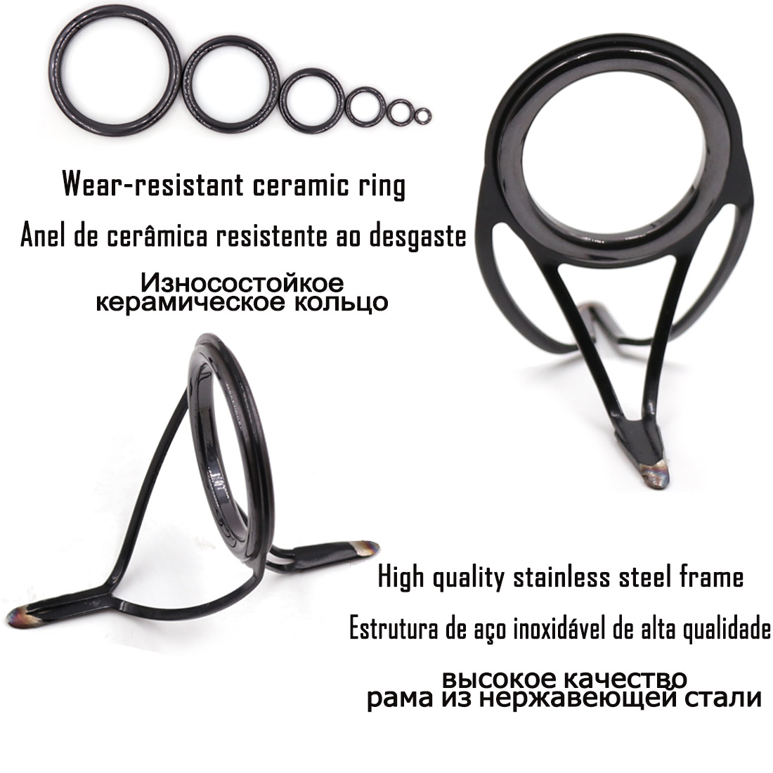 9KM OB Curved Rod Guide Kit 10 - đánh giá và giá Fishing Rod Repair Kit