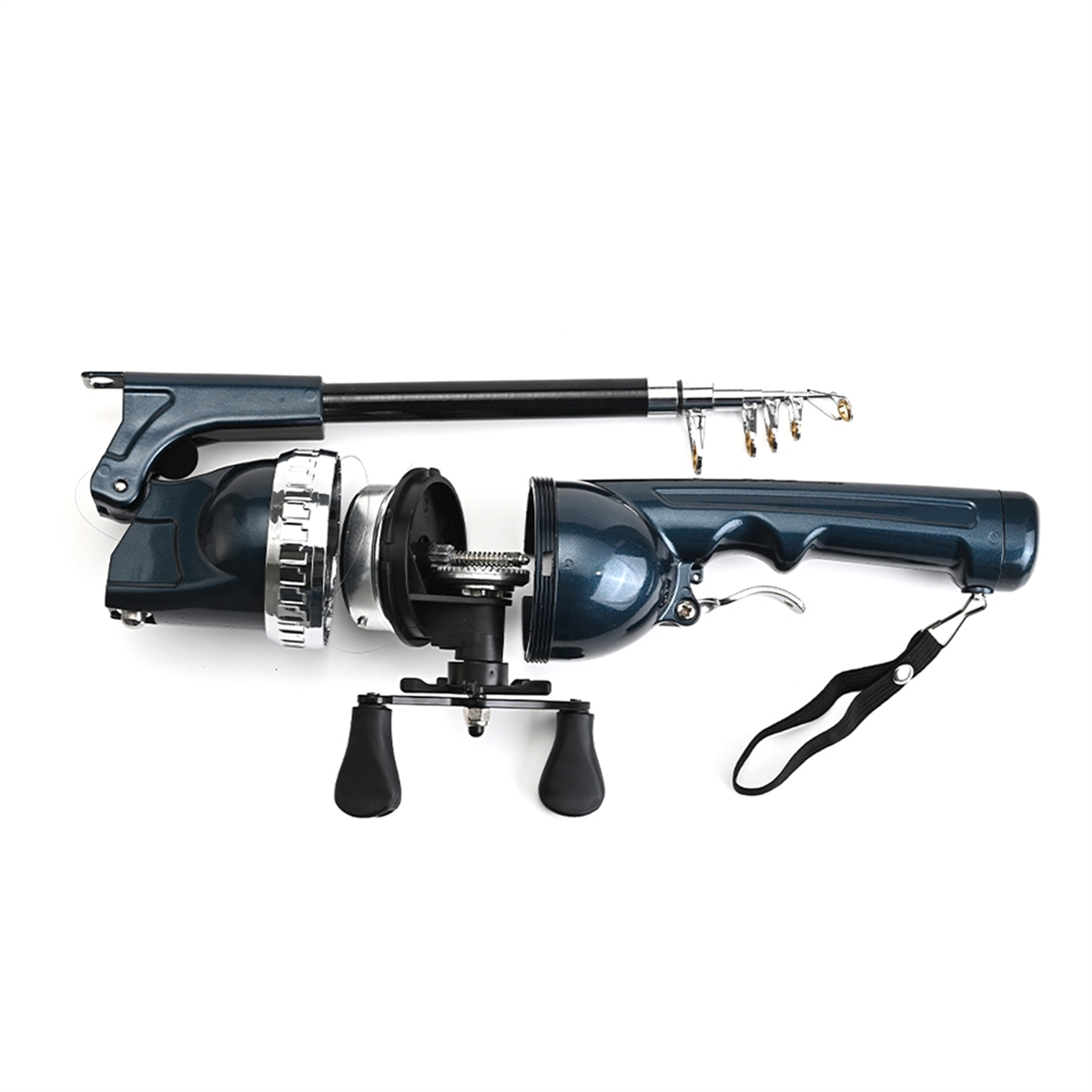 X59A_Portable Folding Fishing  - đánh giá và giá Fishing Rod Telescopic