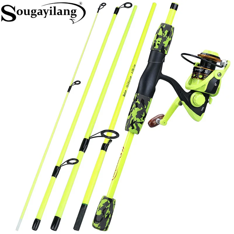 Sougayilang Portable 5 Section - đánh giá và giá Fishing Rod Spinning