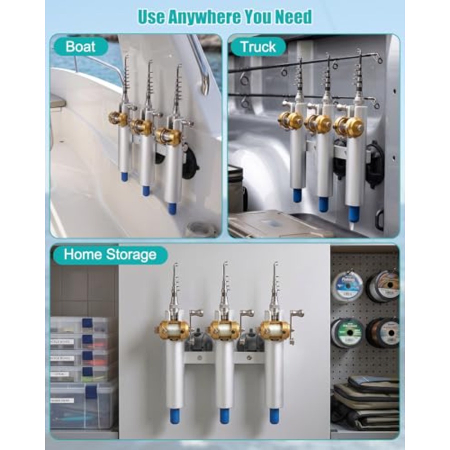 No Drill Vacuum Fishing Rod Ho - đánh giá và giá Fishing Rod Rack